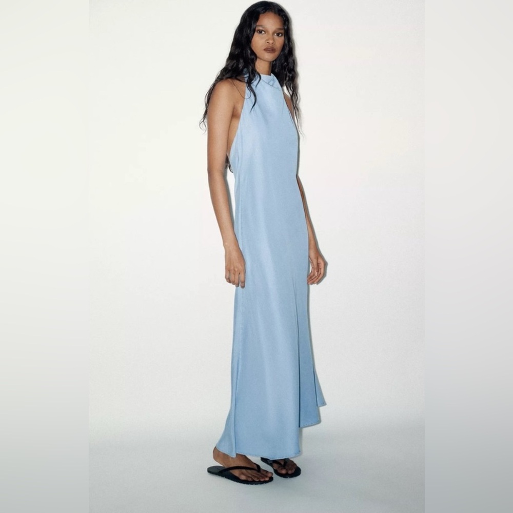 ZARA halter maxi dress